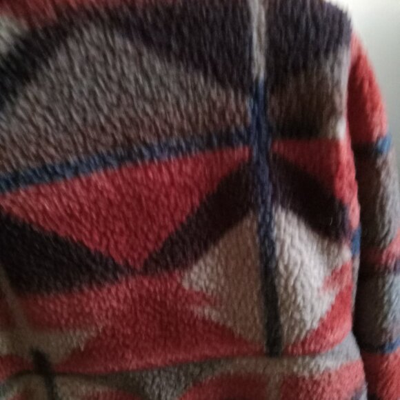 Billabong Adventure Division  Women's Colorful Fleece Jacket Pullover (M) - Picture 3 of 6